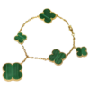 Van Cleef & Arpels — Bracelet Magic Alhambra Malachite, 5 motifs