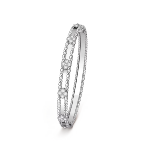 Bracelet Perlée Sweet Clovers, modèle moyen