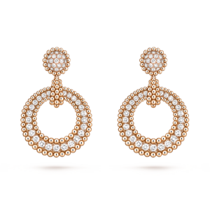 Boucles d’oreilles Perlée Diamants